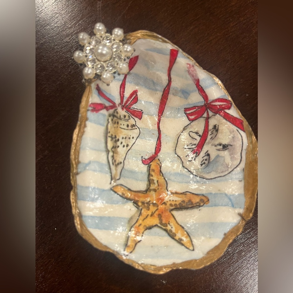 Coastal Christmas Shell Dish